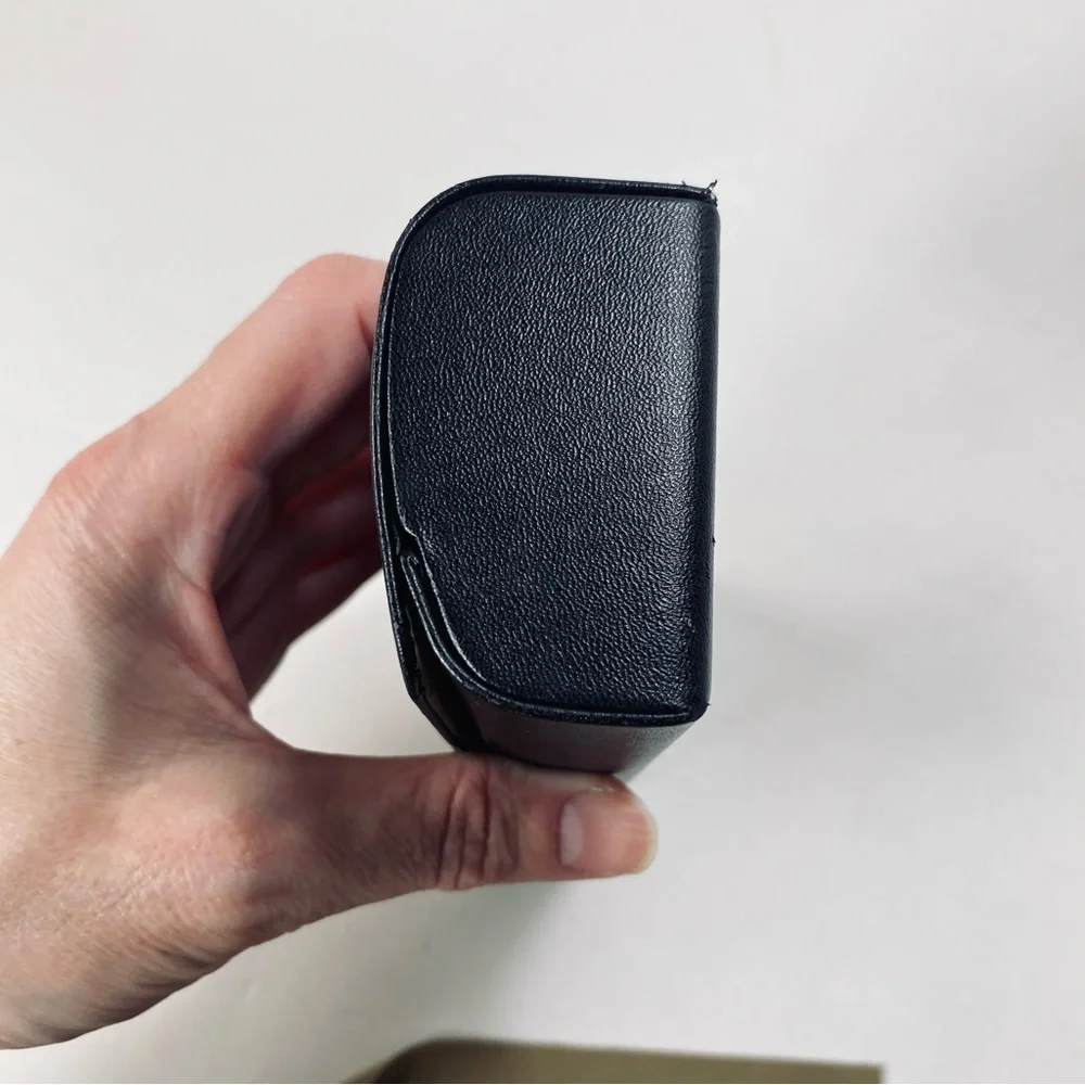 Hugo Boss Clamshell Hard Case Black Eyeglass Sunglasses Case with Cleaning Cloth